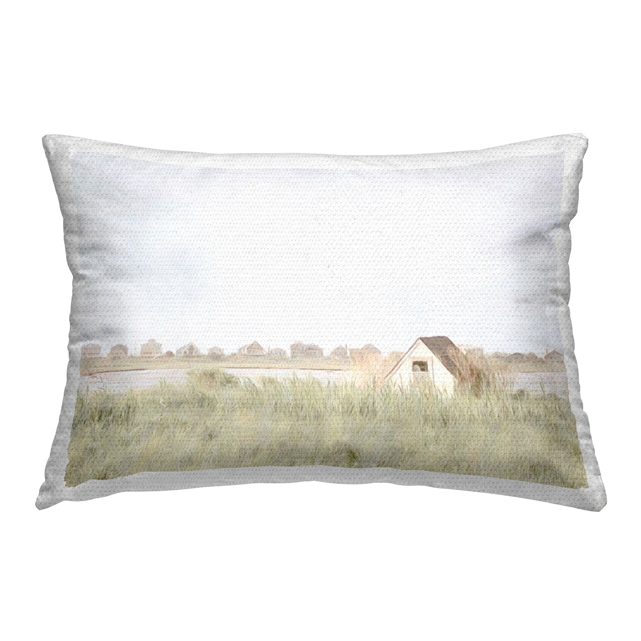 Swaying Grass By Cottage Outdoor Printed Pillow Design by Graffi*tee Studios, 14 x 7 x 20